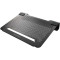 CoolerMaster NotePal U2 Active, Aluminium and Rubber Notebook Cooling Pad up to 17", 2 removable fans -80x80x10mm, 2000rpm, Black