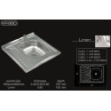 Мойка кухонная врезная глянец KR680/ 60*60