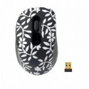 A4Tech Black & White - Secret Garden - 2.4GHz Ultra Far Wireless Optical Mouse