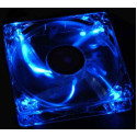 XILENCE XPF120.TBL Fan, Blue LED, 120x120x25mm, 1400rpm, <21dBa, 68CFM, hydro bearing, Big 4Pin and 3Pin Molex, Black/Red