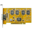 Плата видеорегистрации DVR-9104B (4 видео, 4 аудио, H.264, 100 к/с, софт-HAWELL, (до 4х карт на PC) просмотр через 3G mobile)