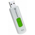 16 GB Transcend JetFlash 530 Glossy White, Capless design with a sliding USB connector, (Read 14 MByte/s, Write 5 MByte/s)