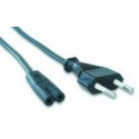 Power cord PC-184/2,  1.8 m, EU 2 pin input plug