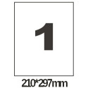 Этикетка самоклеющаяся Olimp  A4 (офсет, 100 листов) 1шт 210*297 мм