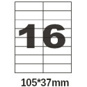 Этикетка самоклеющаяся Olimp  A4 (офсет, 100 листов) 16шт 105*37 мм