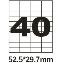 Этикетка самоклеющаяся Olimp  A4 (офсет, 100 листов) 40шт 52.7*29.7 мм