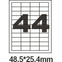 Этикетка самоклеющаяся Olimp  A4 (офсет, 100 листов) 44шт 48.5*25.4 мм