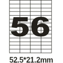 Этикетка самоклеющаяся Olimp  A4 (офсет, 100 листов)  56шт 52.5*21.2 мм