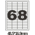 Этикетка самоклеющаяся Olimp  A4 (офсет, 100 листов) 68шт 48.5*16.9 мм