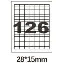 Этикетка самоклеющаяся Olimp  A4 (офсет, 100 листов) 126шт 28*15 мм
