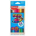 Карандаши цветные MAPED DUO x12/24