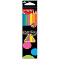 Карандаши цветные MAPED Fluo/6