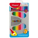 Карандаши цветные MAPED в металлическом боксе/12