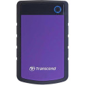 500 GB Transcend External USB3.0 2.5" HDD StoreJet 25H3P, Purple anti-slip Rubber, One Touch Backup, USB3.0, Anti-Shock ( Advanced internal hard drive suspension system)