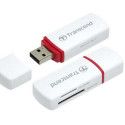 Card Reader All-in-1 Transcend "TS-RDP6W" MSHC,MMC, MicroSDHC, M2  White USB2.0