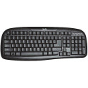 Hardity KB-410, Standard Keyboard, anti-water spilt, USB, Black