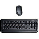 Hardity KB-610, Wireless 2.4GHz Desktop, Multimedia Keyboard(14 keys) + Mouse(5 keys,1000dpi), Nano receiver, USB, Black