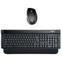 Hardity KB-620, Wireless 2.4GHz Desktop, Multimedia Keyboard(9 keys) + Mouse(6 keys,1000/1600dpi), Nano receiver, USB, Black