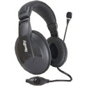 Hardity HP-360MV, Headphones with  microphone, volume control, Black