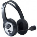 Hardity HP-470MV, Headphones with  microphone, volume control, Black/Silver