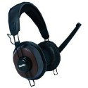 Hardity HP-550MV, Headphones with  microphone, volume control, Black/Brown