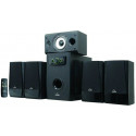 Hardity SP-540 Black, 5.1/ 25W+ 5x10W RMS, remote control, all wooden, (sub.5" + satl.(4"+1.5"))