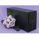 Hardity UP-650, UPS with AVR, 650VA, 2x Schuko outlets, 1x7AH, AVR: 165-275V, Black