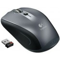 Logitech M515 Wireless Mouse, Laser Mouse for Notebooks, Nano receiver, Hand detection, Sealed bottom, Tilt wheel, Silver, Retail