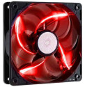 CoolerMaster SickleFlow 120 Red LED Fan (R4-L2R-20AR-R1), 120x120x25mm, 2000rpm, 19dBa, 69.69 CFM, Long Life Sleeve, 3 to 4 Pin Adapter