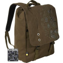 15.4" NB backpack - CaseLogic SNB15D Green Campus Backpack Unique exterior graphic overlays One quick access external zip pocket Holds up to a 15.4” laptop Medium and large interior pockets for your electronics Heavy-duty stitching  100% Cotton Canvas