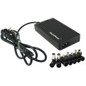 Power Adapter GlacialPower 100W, Selectable Voltage 15V...24V. Output Voltage: 15V, 16V, 18.5V, 19V, 19.5V, 20V, 20.5V, 24V. USB port support for charging devices. Built-in PFC function