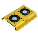 HDD cooling fan HD-A4, 2xFan (50x50x15mm, Ball, 4500rpm, <28dBA)