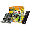 TV Tuner COMPRO VideoMate Dual T750F, PCI COMPRO PCI Dual Digital and Analog PCI TV/FM/Capture card, w/Philips SAA7134/7135chipset, W/FM, W/Stereo, W/Power Up, MCE IR Remote Control, FM antenna, Aux-Out cable, IR cable, Power up cable, I-type to F-type co