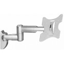 Wall Mount Reflecta "FLexo 40-300" Silver 10"-20", max.30kg Vesa Norms: 50/75/100/100x200/200x200mm. Vertically tilting: -20°/+20°. Rotation: -90°/+90°. 25cm - 102cm. For LCD.