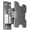 Wall Mount Reflecta "Pano-Fix" Silver 15"-30", max.18kg 1 pivot point; turn (-)90°~+90°; tilt (-)40°~+40°. For all types of LCD TV’s from 38 cm-76 cm (15"-30"). Max. loading weight: 18 kg. Stable and solid Aluminium construction with Electrostatic Powder