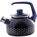 Чайник 2.5 л Горошек синий METALTEX 108669