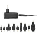 Universal Power Adapter Trust PW-2999p Universal mains power adapter to charge and power your iPod, PSP, mobile phone and TomTom navigation systems, suitable to power and charge your 5V/0.5A devices via the USB port of your PC or notebook, Compact design