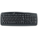 Keyboard Genius KB-110X, mid-low profile, anti-water spilt,  PS/2, Black