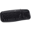 Keyboard Genius KB-M200 Multimedia, 8-keys, USB, Black