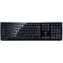 Keyboard Genius SlimStar i220 Multimedia, slim, anti-water spilt,  USB, Black