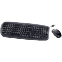 Genius SlimStar 8000 Wireless 2.4GHz Desktop, Ultra-slim Keyboard + Mouse(1200 dpi), USB, Black