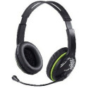 Genius HS-400A Headphones with  microphone, volume control, Graffiti style ear cup design