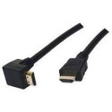 Cable HDMI  CC-HDMI490-6, 1.8 m, HDMI v.1.4 90 degrees, male-male, Black cable with gold-plated connectors, Bulk packing