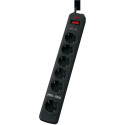AEG Basic.GE6  surge protector, 6 protected sockets, Resetable automatic circuit breaker, child locks, wall-mounting possible, operating state and active surge protection LEDs, surge protection up to 36,000A