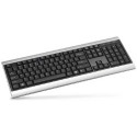 Keyboard KME KB-X681-01, USB+PS2, Slim, BlackSilver, EN/RU/RO layouts