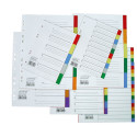 Разделитель пластиковый А4 цветной/20