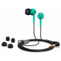 Earphones Sennheiser CX 215 Green, 20—20000Hz, 16ohm, SPL:110dB, dinamic, cable 1.2m Мощный звук насыщенный НЧ. Высокая степень защиты от окружающего шума Симметричный кабель