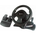 Wheel Gembird  SHOCKFORCE-M with Dual vibration, Gas/Brake Pedals, USB, multi-interface (SPS2, XBOX)