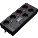 Surge Protector Sven Platinum Pro, 6 Sockets, 1.8m, BLACK, flame-retardant material
