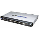 24-port 10/100Mbps + 4-Port Gigabit Switch + 2 SFP, Cisco SRW224G4-EU, SNMP managed switching Model SRW224G4 Ports 24 RJ-45 connectors for 10BASE-T and 100BASE-TX, 4 RJ-45 connectors for 10BASE-T/100BASE-TX/1000BASE-T with 2 shared SFP slots Auto MDI/MDI-